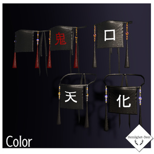 [VRChat] 布.Ver3 (Shapekey付お顔/Head装飾品)【3Dモデル】 缩略图 6