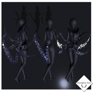 [VRChat] Scorpion.scythe (尻尾装飾品/3ways/MA/Animation,PB)【3Dモデル】 缩略图 2