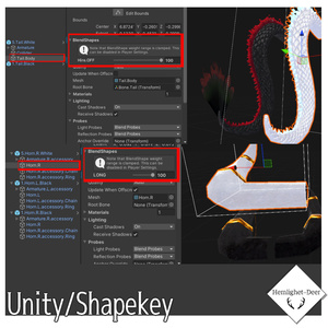 [VRChat] 龍 (ツノ/尻尾asset/一部調整用Shapekey付/PB設定済)【3Dモデル】 缩略图 8