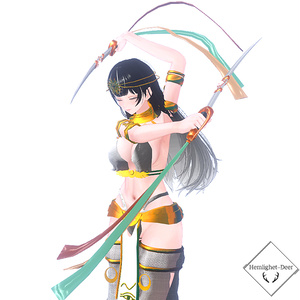 [VRChat] 舞 - 踊り子の短剣 -(装飾品アセット)【3Dモデル】 缩略图 2