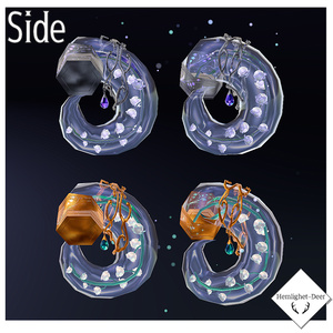 [VRChat] Horn .glass.鈴蘭 (ツノ/Head Accessory)【3Dモデル】 缩略图 8