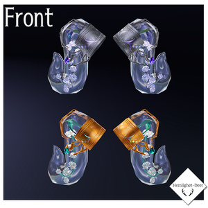 [VRChat] Horn .glass.鈴蘭 (ツノ/Head Accessory)【3Dモデル】 缩略图 9
