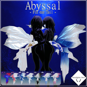 [VRChat] Abyssal / 尻尾とヒレ耳【3Dモデル】