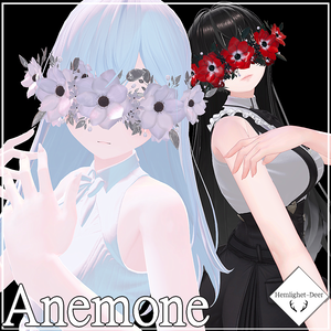 [VRChat] Anemone (Head装飾品) 【3Dモデル】