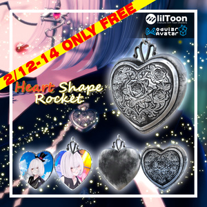 Heart-Shaped Locket [With Open/Close Gimmick]