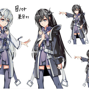 コエフォント　アリアル・ミリアル立ち絵　【ファンアート】