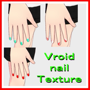 vroid nail texture 15types 15 types of nail textures