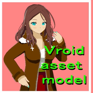 vroid asset anime model Big tits anime model