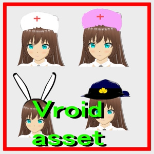 Vroid 5types job hat texture 5 types of job hat texture