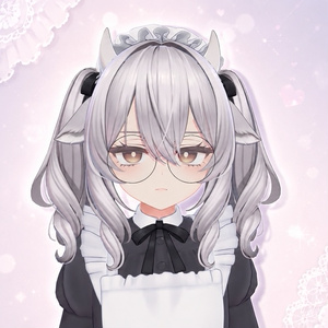 【無料】黒ぶち丸メガネ 3Dモデル（ミルティナ用）【MA対応】 缩略图 3