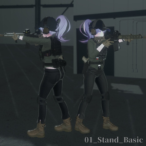 【VRC想定】AR15ポーズパック Vol.1（9ポーズ） 缩略图 3