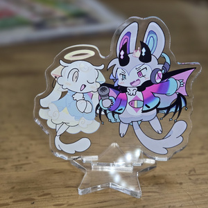 アクリルキーホルダー】でびるん＆クピャドエル - R's_Library - BOOTH