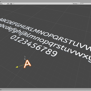  [3D/Unity]3D ABeeZee Glyphs