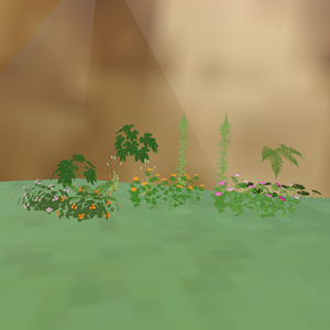 ローポリの草セット