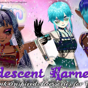 Iridescent Harnesses [Alternative Acessory for VRoid]