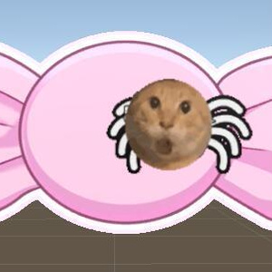 圆头耄耋蜘猪发夹 哈基米  Cat Spider Hair Clip