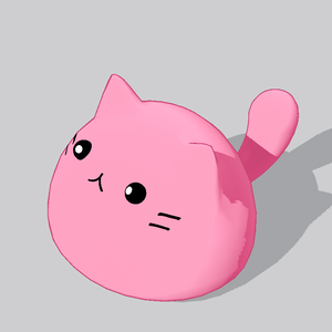 【無料】一頭身（風）VRMアバター「まんじゅうにゃんこ」