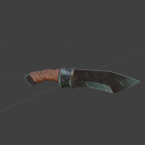 ファンタジー風ナイフ（Stylized Knife）3Dモデル