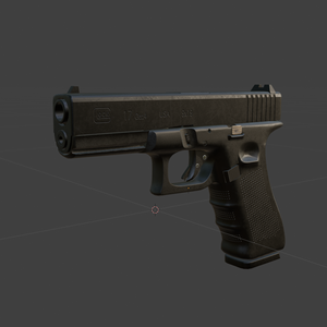 Glock 17 Gen4 3Dモデル【リアルPBRモデル】