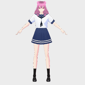3Dアバター（NBpi(160)(セーラー服))
