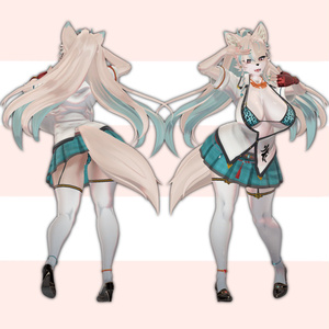 VRC向けオリジナル3Dモデル「蓮華(Renge)」 缩略图 2