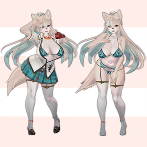 VRC向けオリジナル3Dモデル「蓮華(Renge)」 缩略图 3