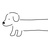 胴の長い犬
