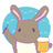 うさぎが波走る二号棟