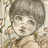 まつ毛と頬