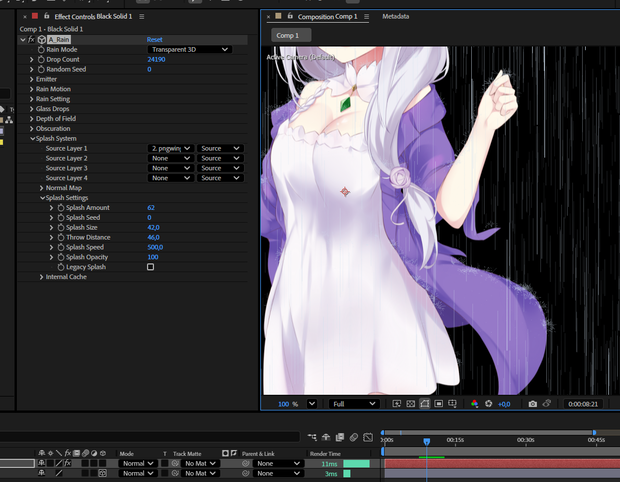 【After Effectsプラグイン】A_Rain