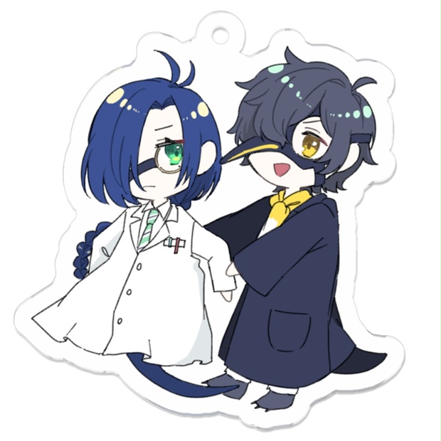 アクリルキーホルダー(マンタ＆コウペン) - sakizome - BOOTH