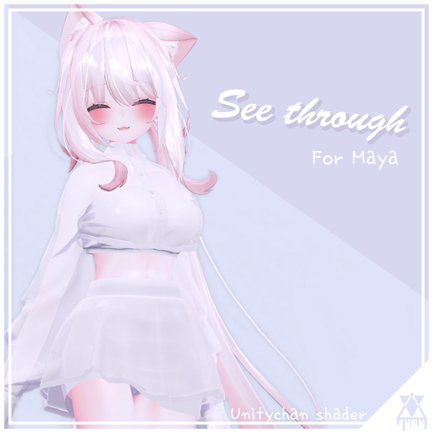 [ VRChat 3d model ] See Through [舞夜] for Maya