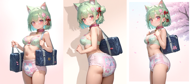 モデル(Lora)パンツタイプのおむつ④