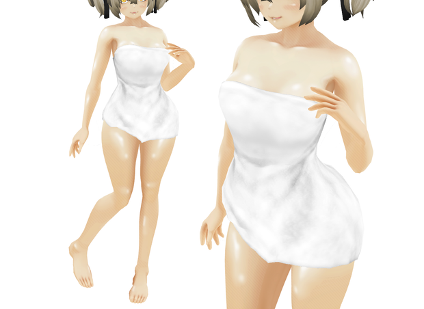 VRoid衣装「バスタオル」カスタムアイテム＆テクスチャ