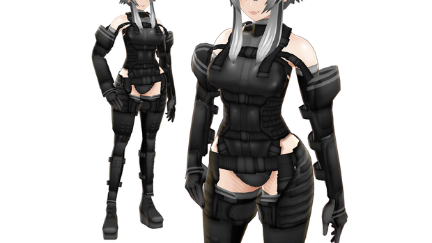 VRoid衣装「ミリタリーアーマーセット」カスタムアイテム＆テクスチャ