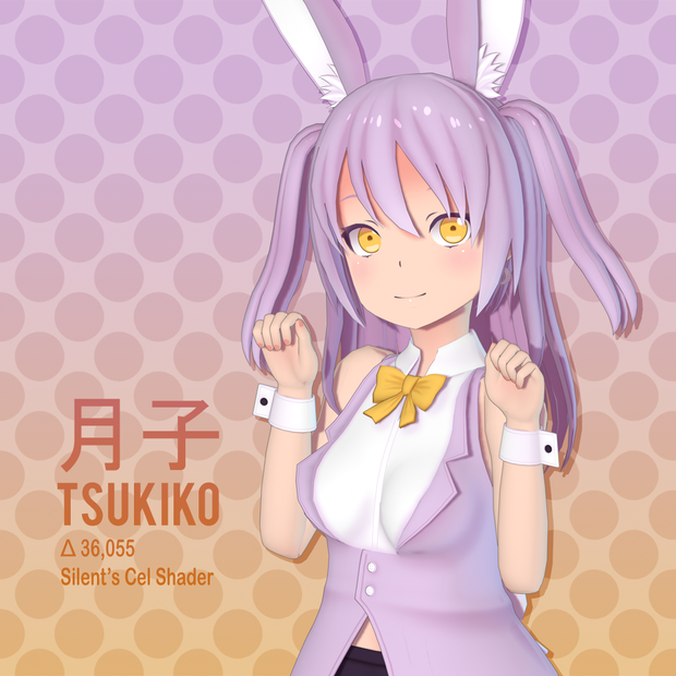 オリジナル3Dモデル「月子」 | Original 3D Model "Tsukiko"