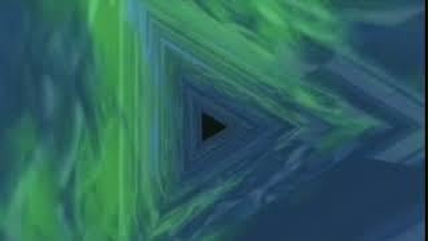 緑と青の万華鏡