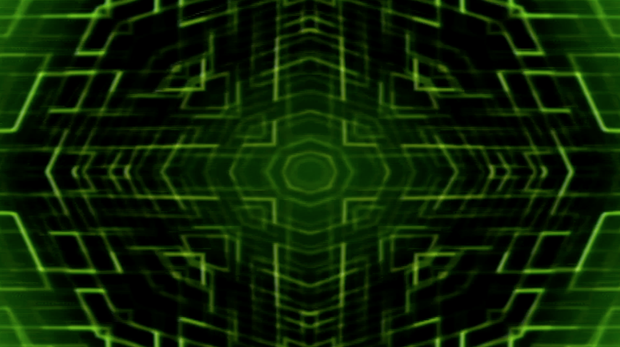 ダークグリーン万華鏡1
