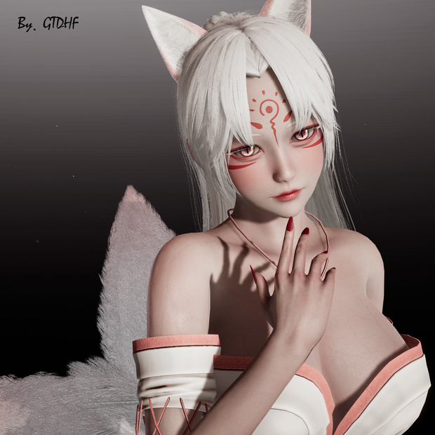 No. 2 “九尾狐” Honey Select 2 HS2 キャラクターカード Character Cards Graphics Preset