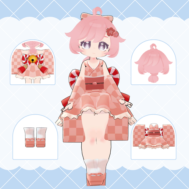 オリジナル3Dモデル「Bibi」