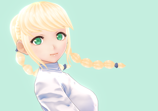 VROID rigged braided hair preset!