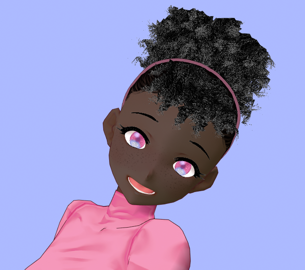 Vroid Afro Bun Preset! 