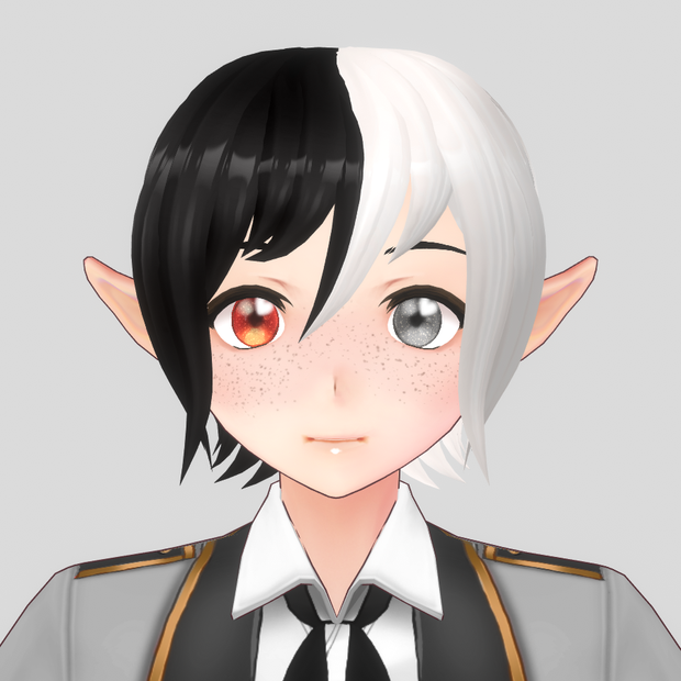VROID short split-tone hair!