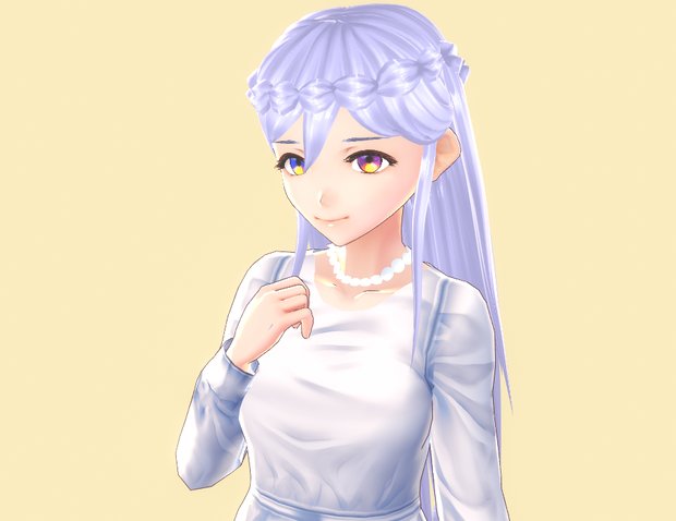VROID long braided princess hair preset!
