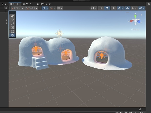 【3Dモデル】かまくら（VRChat想定／Unitypackage／Unity／FBX）