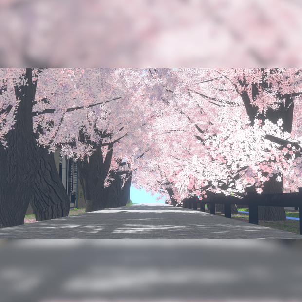 VRChat向けワールド『桜並木セット』