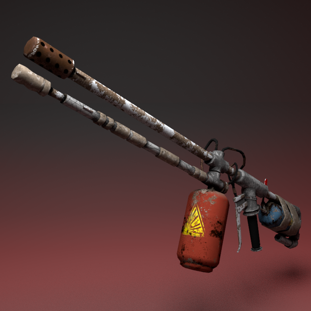 【3Dモデル】火炎放射器
