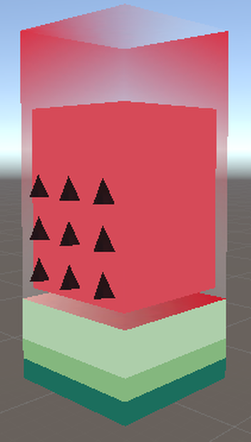 Watermelon jelly block/スイカのゼリーブロック