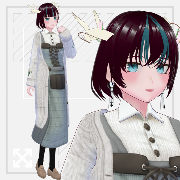 【デジタルフィギュア用VRM】冬服の空閑命【常設販売】