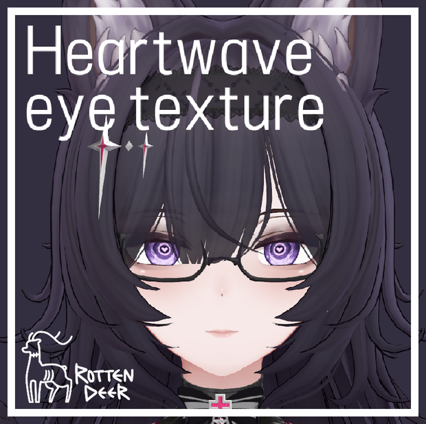 ハートウェイブアイテクスチャ Heartwave eye texture